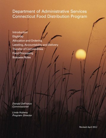 FDP Manual - Connecticut Department of Administration Services ...