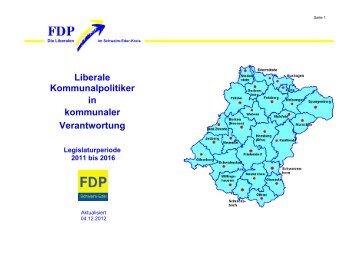 Mandatsträger 2011 bis 2016 - FDP Kreisverband Schwalm-Eder