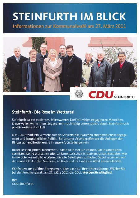 STEINFURTH IM BLICK - Die CDU - gesund für Bad Nauheim!