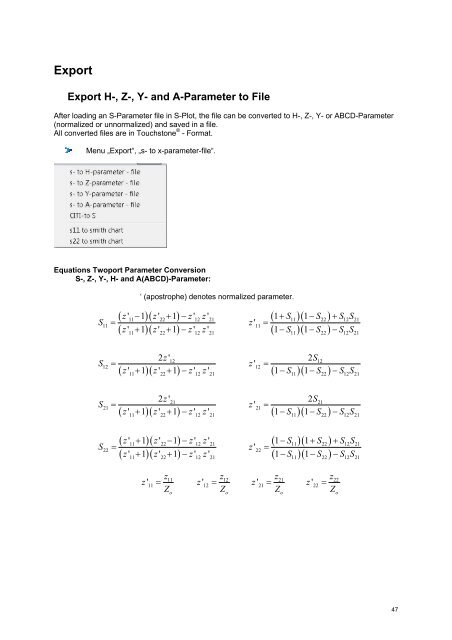 Help for Smith V3.10 - Fritz Dellsperger