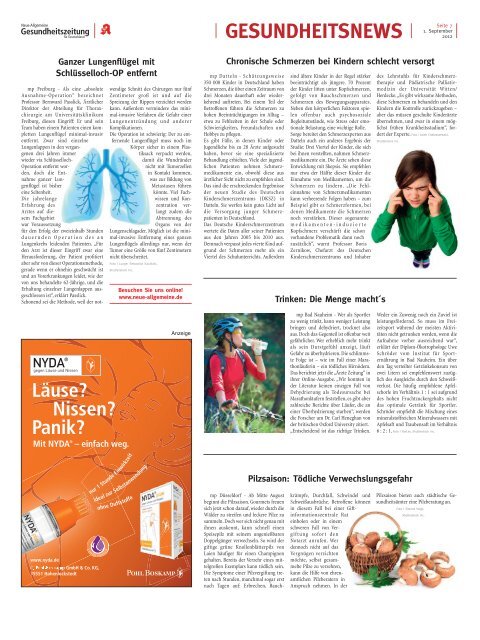 Neue Allgemeine Gesundheitszeitung für Deutschland