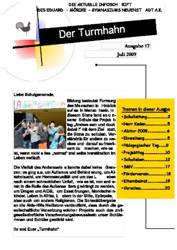 Turmhahn 17 (Juli 2009) - Eduard-Mörike-Gymnasium