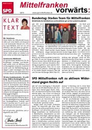Ausgabe 1/2013 - SPD Mittelfranken