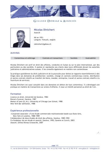 GILLIOZ DORSAZ & Associés