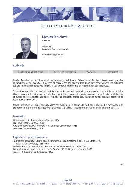 GILLIOZ DORSAZ & Associés