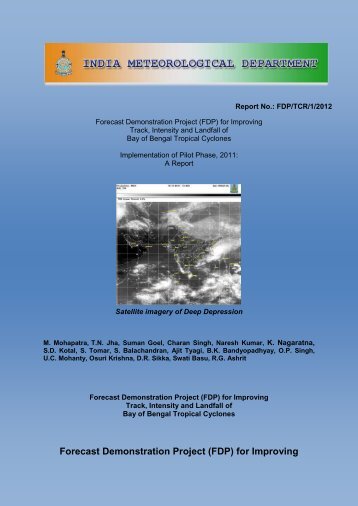 Forecast Demonstration Project (FDP) for Improving - India ...