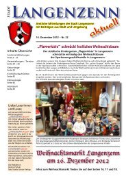 Ausgabe Nr. 22 vom 14.12.2012 Seite 01 - Langenzenn