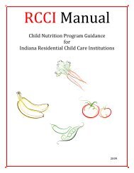 Residential Child Care Manual - Indiana Department of Education