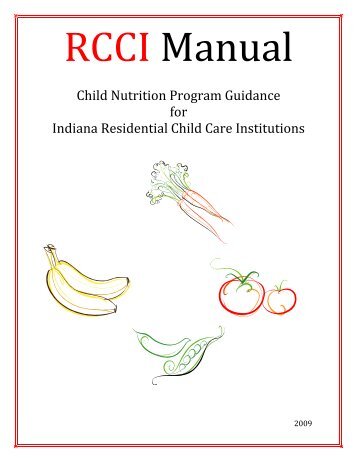 Residential Child Care Manual - Indiana Department of Education