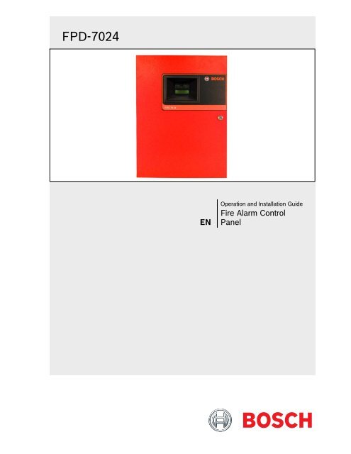 FPD-7024 Fire Alarm - Safeway Security Systems