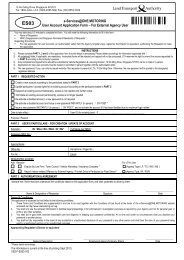 e-Services@ONE.MOTORING User Account Application Form – For ...