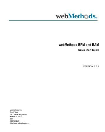 webMethods BPM and BAM - Software AG Documentation