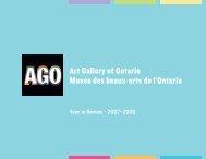 Year in Review • 2007–2008 - Art Gallery of Ontario