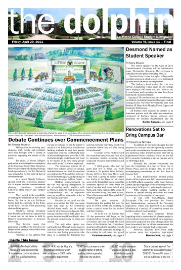 from page 1 - Le Moyne College