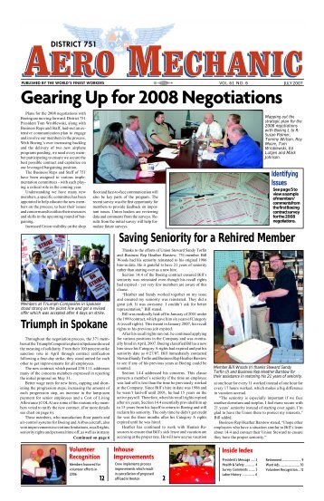 Gearing Up for 2008 Negotiations - IAM District 751