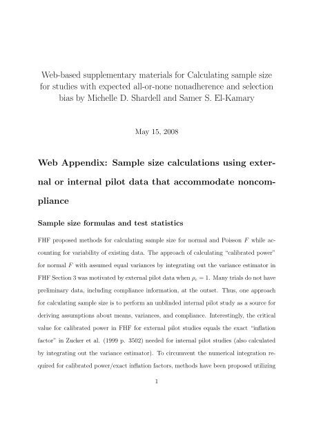 Supplementary Web Material - Biometrics