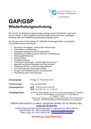 GAP/GSP Wiederholungsschulung - Kreishandwerkerschaft ...