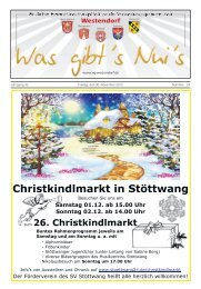 Christkindlmarkt in Stöttwang - VG-Westendorf