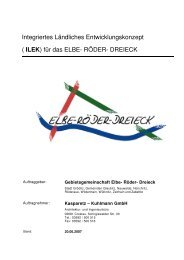 Endbericht ILEK Elbe- Röder Region Textteil - Elbe-Röder-Dreieck