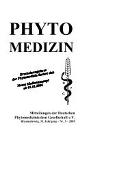 PHYTO MEDIZIN Mitteilungen der Deutschen ... - Die DPG