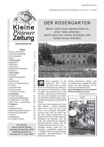 KPZ 71.indd - Kleine Pittener Zeitung :: KPZ