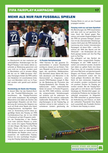 Turniermagazin_2003 - Blue Stars/FIFA Youth Cup