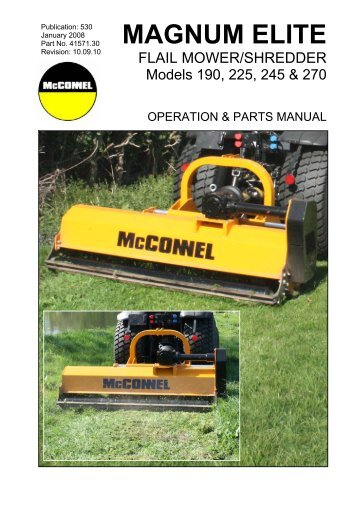 FLAIL MOWERS PRE-OPERATION Inspection - McConnel