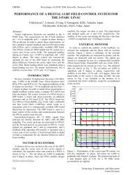 Performance of a Digital LLRF Field Control System for the J ... - Cern