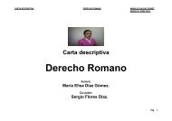 Carta descriptiva Derecho Romano - Facultad de Derecho y ...