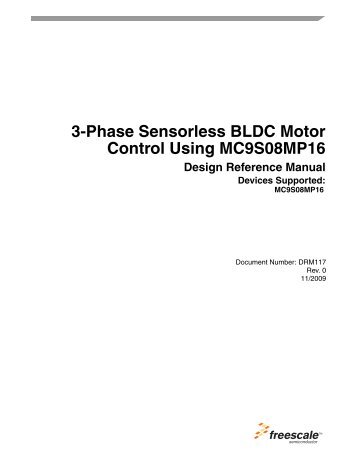 DRM117, 3-Phase Sensorless BLDC Motor Control Using ...
