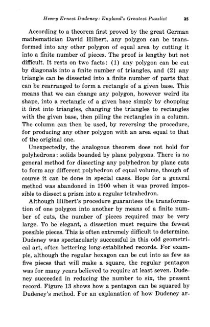 The Second Book of Mathematical Puzzles and Diversions