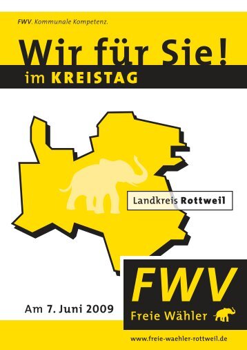 Muster-Stimmzettel für die Kreistagswahl der Stadt Rottweil am 7 ...