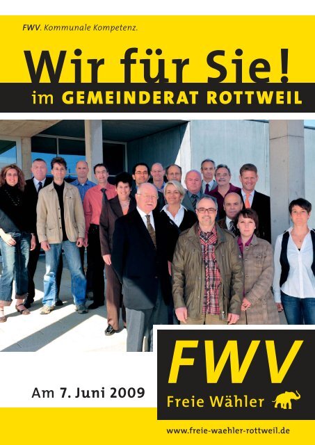 Wir für Sie! im GEMEINDERAT ROTTWEIL - freie-waehler-rottweil.de