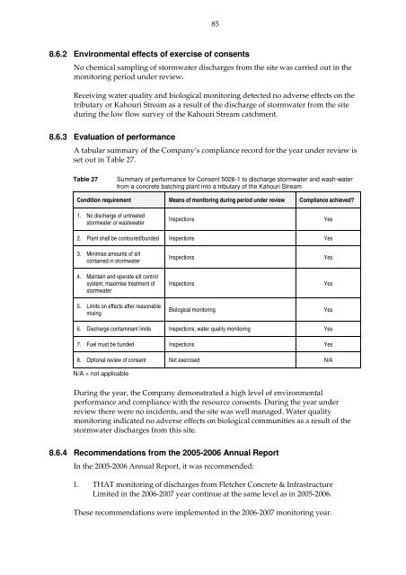 Annual report 2006-2007 - Taranaki Regional Council