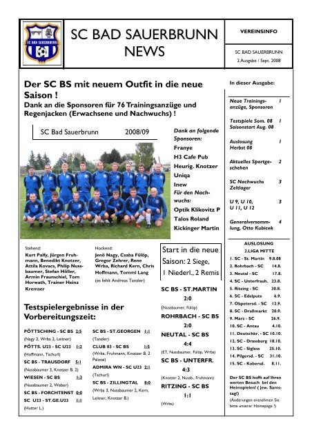 2.Ausgabe - SC Bad Sauerbrunn