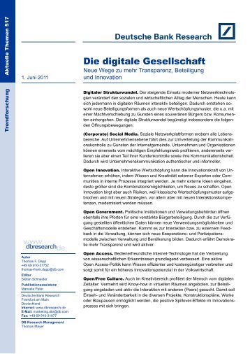 Die digitale Gesellschaft