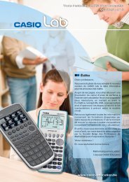 Comment calculer l'aire comprise entre deux - CASIO Education ...