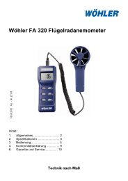 Wöhler FA 320 Flügelradanemometer - boesch-buersten.ch