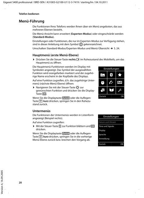 Gigaset S400 professional - Siemens Enterprise Communications