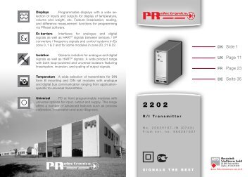 r/i transmitter 2202 - MTS Messtechnik Schaffhausen GmbH