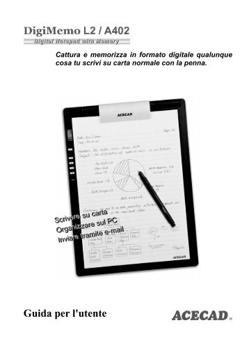 Scrittura e registrazione delle note scritte a mano - the ACECAD