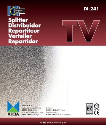Splitter Distribuidor Repar Repartiteur titeur Verteiler ... - Alcad