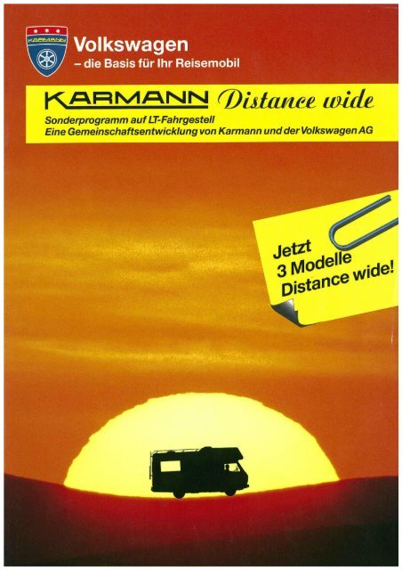 Prospekt Distance wide - bei Karmann Mobil