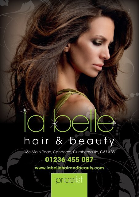 01236 455 087 - La Belle Hair and Beauty