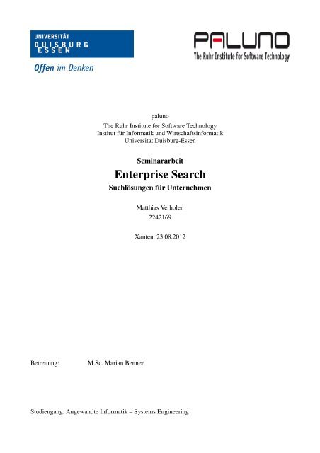 Enterprise Search - Suchlösungen für Unternehmen - inter:gator