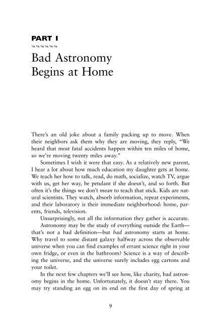 Bad Astronomy: Misconceptions and Misuses Revealed, from ...