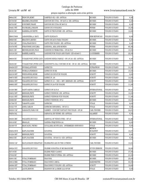 Catologo de part c cab - Musimed