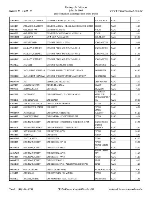 Catologo de part c cab - Musimed