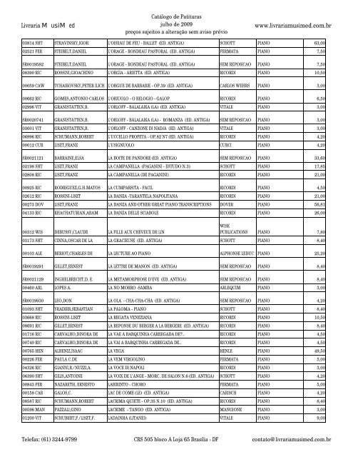 Catologo de part c cab - Musimed