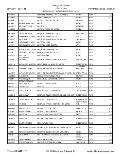 Catologo de part c cab - Musimed